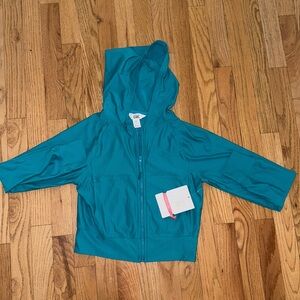 Athleta Girls Teal Hooded Jacket NWT